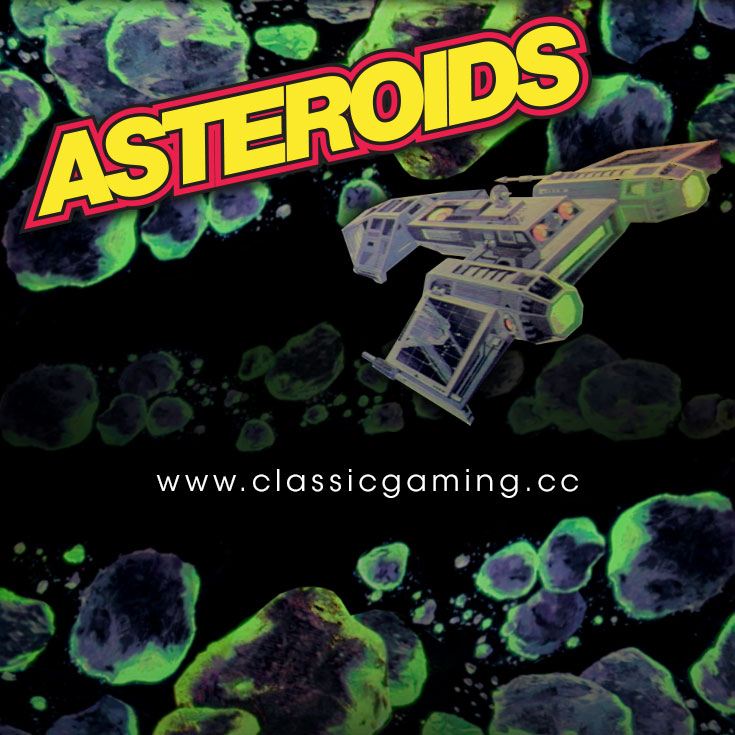 asteroids video game wallpaper