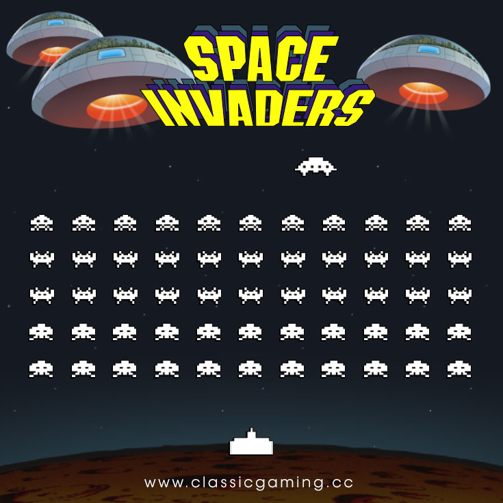 space invaders retro game
