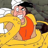 Dragon's Lair - Amiga Animations - Door Knocker Tangled