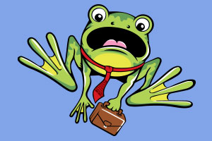 Frogger Arcade Graphic - Frogger Jumping