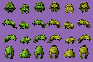 Frogger Arcade Graphic - Frogger Frog Sprites