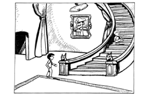 Maniac Mansion Preliminary Sketch - Figure 4